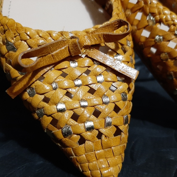 PRADA Calzature Donna woven leather slip-on PRADA size 38 US size 8 - Picture 2 of 11